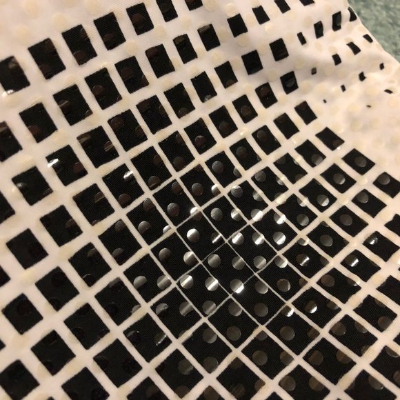 Women White and Black Sparks Dress - Picture 5 of 7